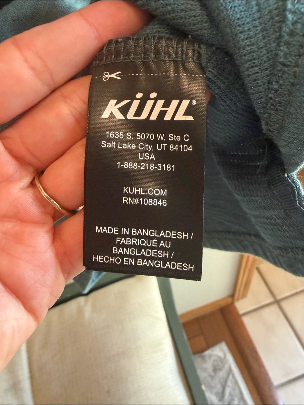 Kuhl Women's Size XS Svenna Blue Long Sleeve Henley Waffle Knit Thermal Top - Picture 4 of 6